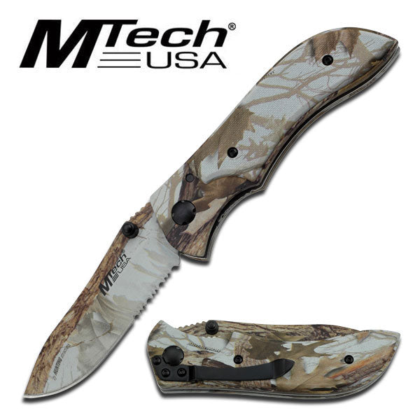 Camo Folder Knife M163 Mtech USA