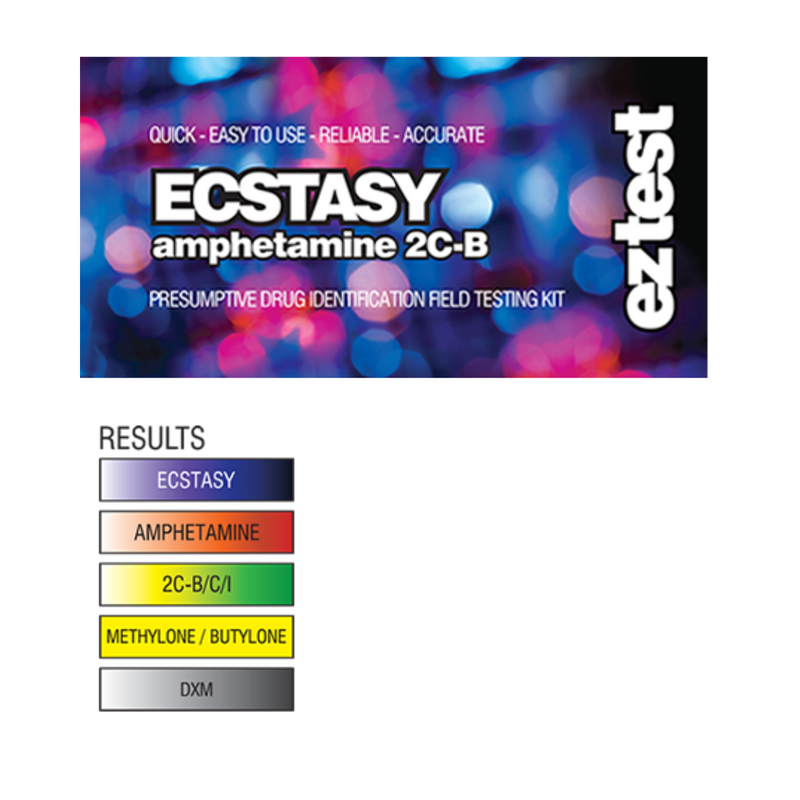 EZ Test Ecstasy Test Kit For MDMA Methamhetamine Molly