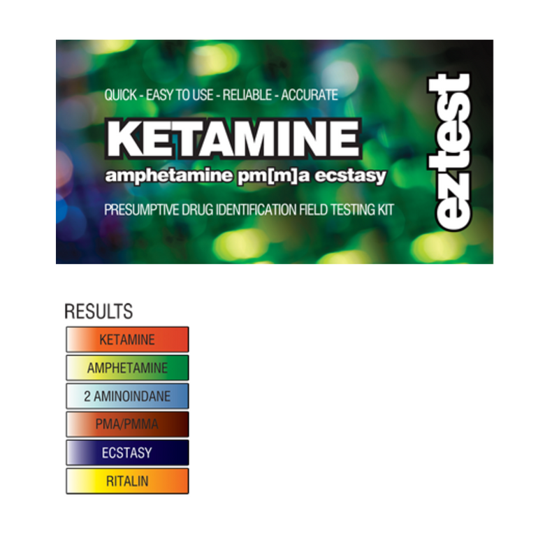 EZ Test Ketamine Purity Test Kit For Ecstasy MDMA Ketamine PMA