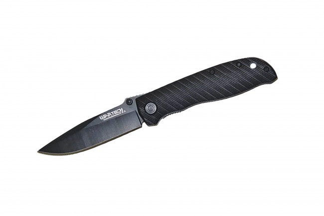 Economy Folder Knife Black Alloy D24 Wartech