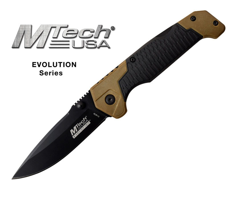 Evolution Series Folder - Tan Knife M285 Mtech USA