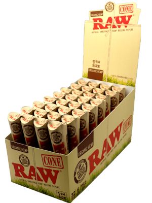 RAW Organic 1 1-4 Cones 32 1X6  2157 Agung