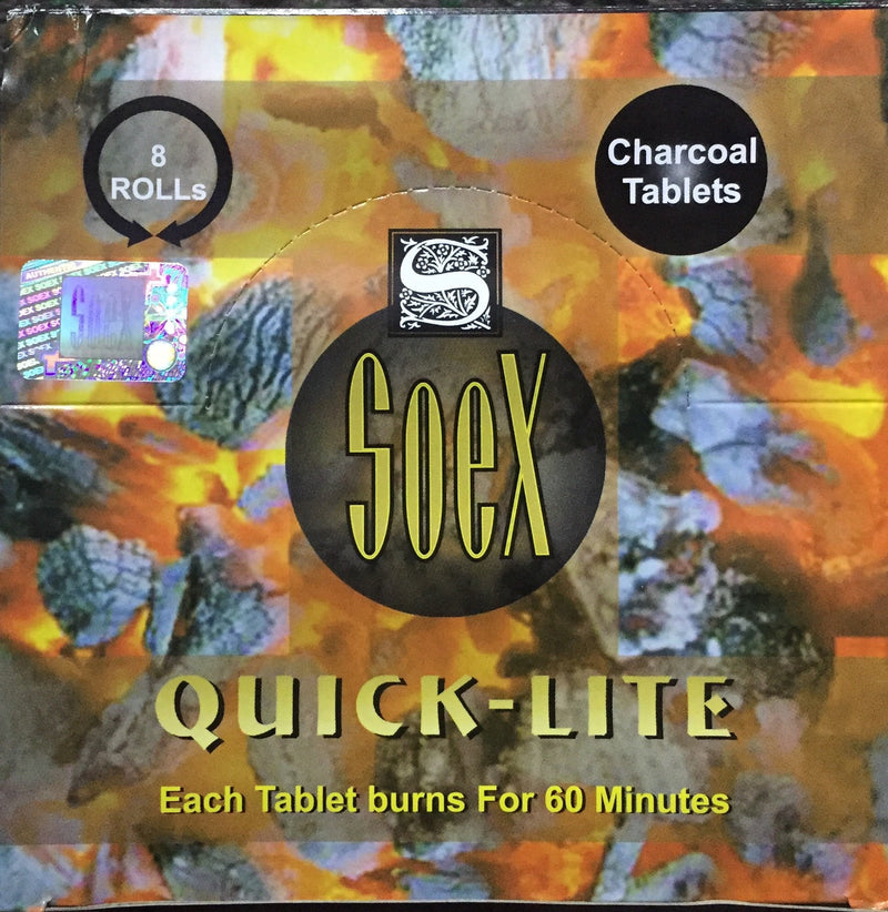 SOEX Quick-Lite Charcoal Tablets Box (8pks)