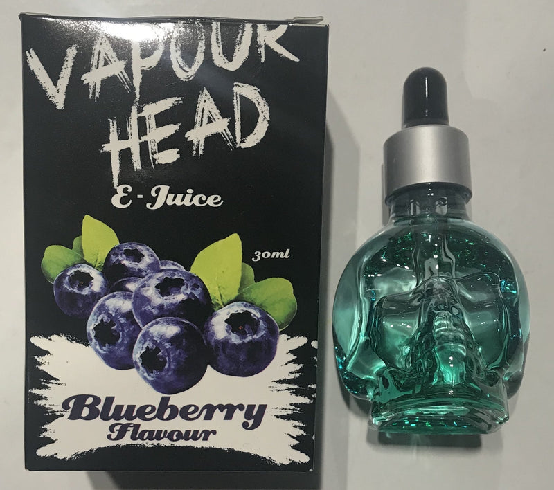 V Head E Juice Blueberry Flavour 30ML oil skull