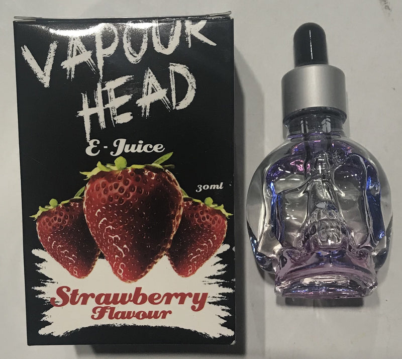 V Head E Juice Strawberry Flavour 30ml oil skull