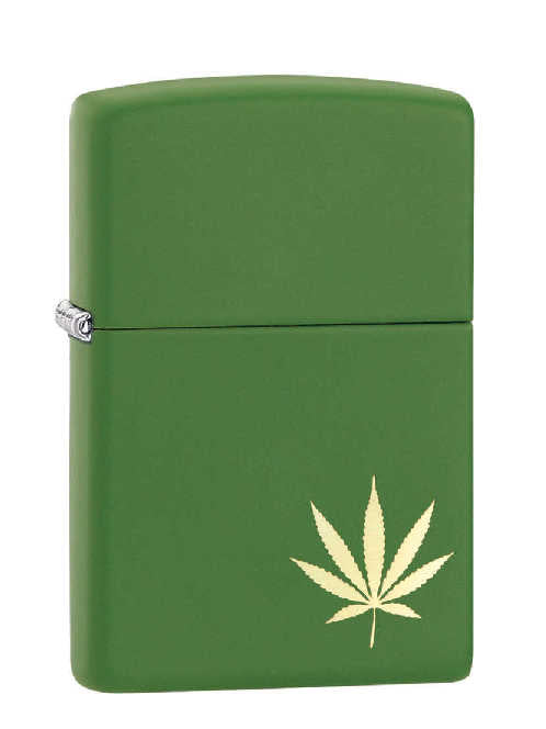 Zippo Moss Green Matte Leaf 2539 Agung