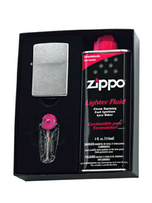 Zippo Street Chrome Gift Pack 2593 Agung